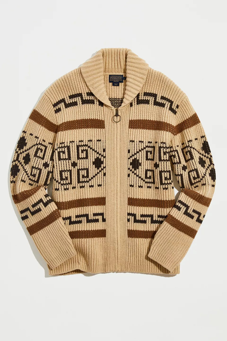 Cardigan Homme Jacquard Tricot Vintage avec Zipper Style Intemporel Rencontre Confort Moderne