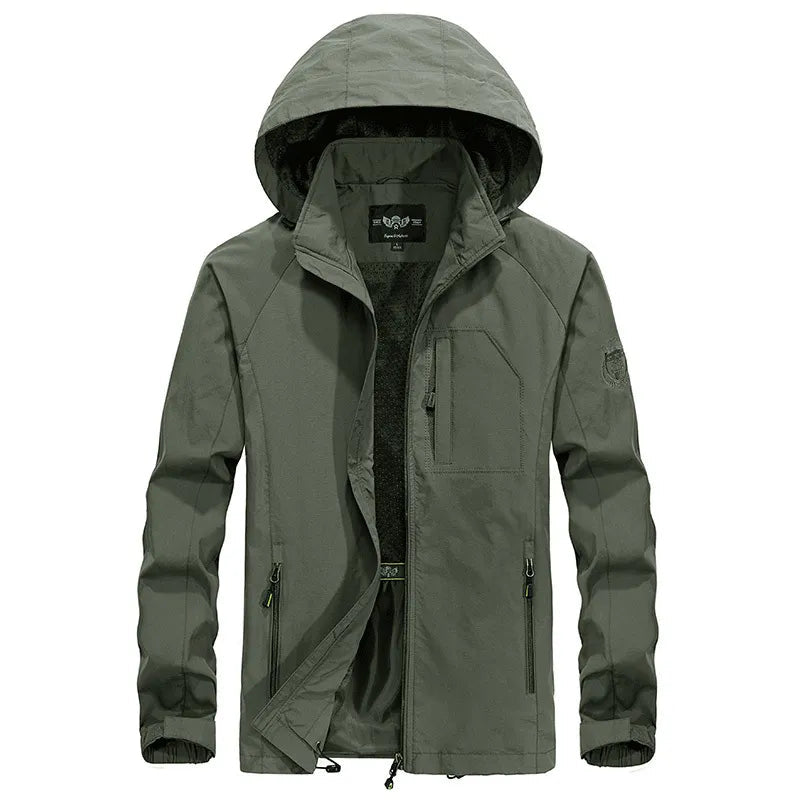Veste Impermeable d'Extérieur Everest avec Capuche Détachable - Protection Toutes Saisons pour l'Aventurier Moderne