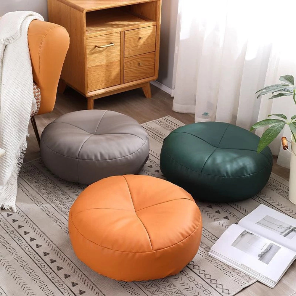 Coussin en Cuir PU Nappa style japonais