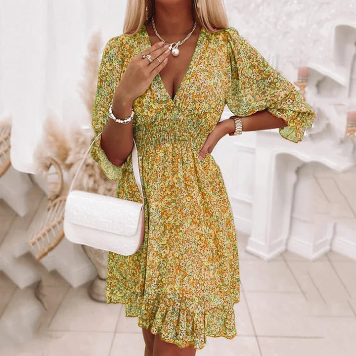 Robe Mini Florale Boho Charme Bohème Effortless pour Jours Ensoleillés