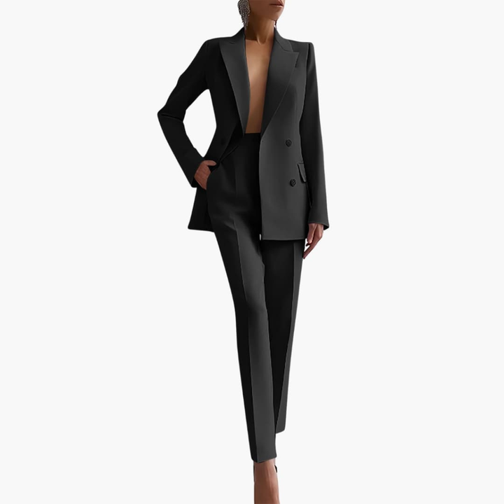 Ensemble de Costume Femme avec Blazer et Pantalons Droits