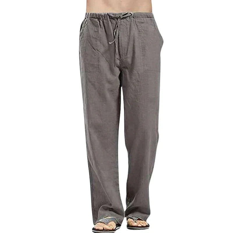Ralph – Pantalons en lin respirant pour hommes avec ajustement surdimensionné