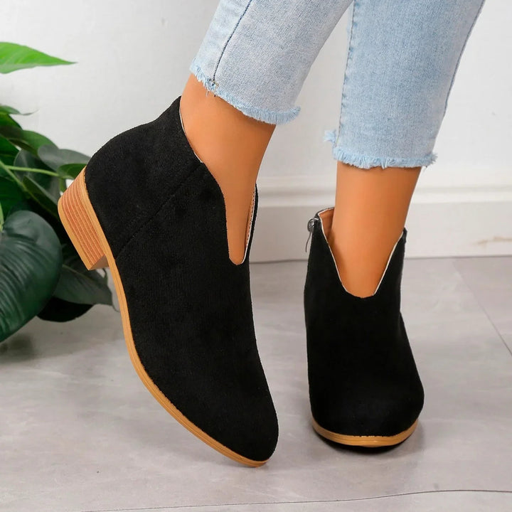 Bottes Cheville Suede Chic pour Femme