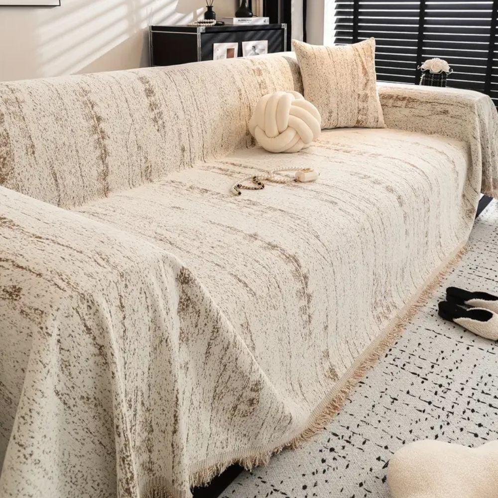 Housse de Sofa Almond Crest Confort Élégant pour Votre Espace de Vie