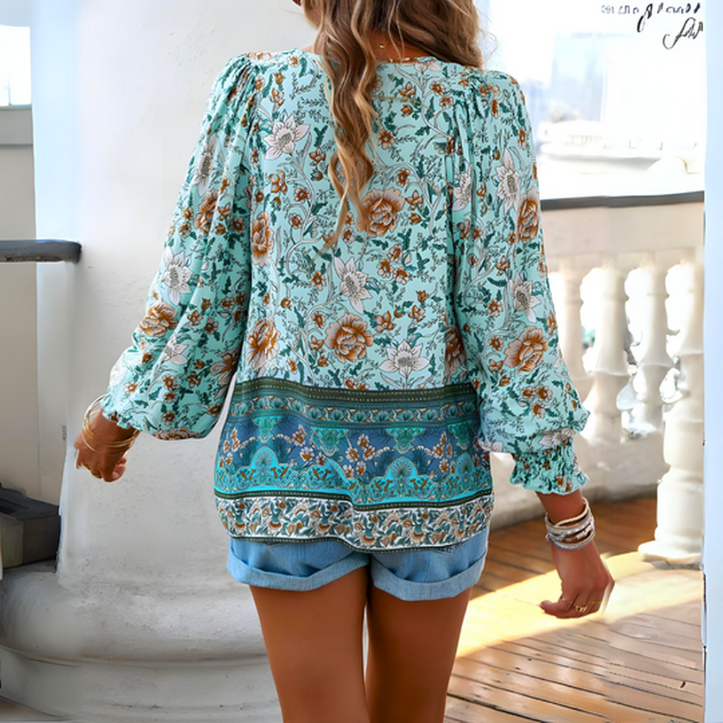 Blouse Florale pour Femmes – Vêtements Quotidiens Modernes