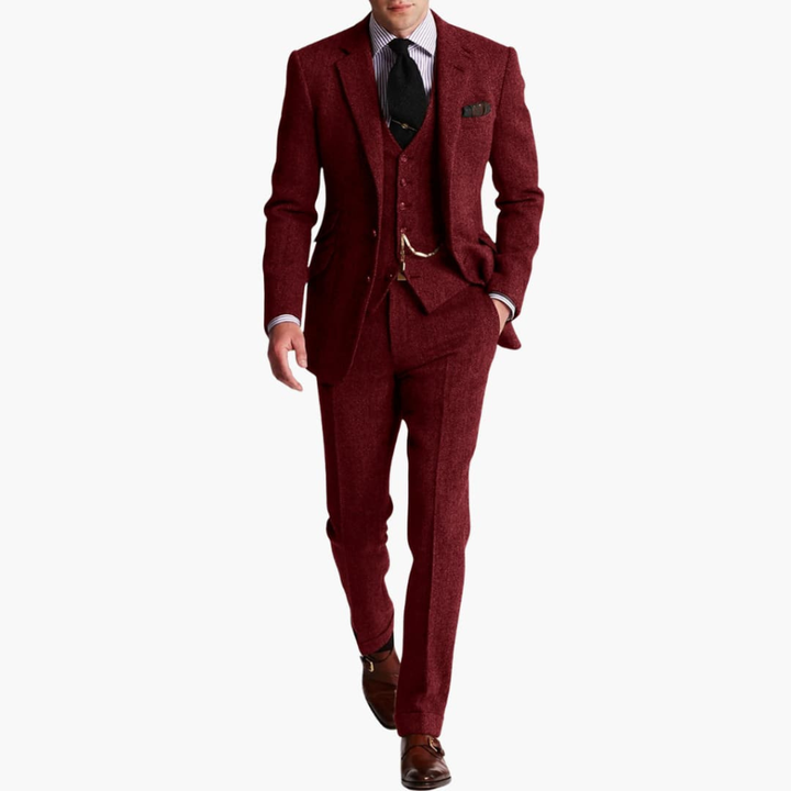 Ensemble de Costume Formel pour Homme avec Veste et Gilet
