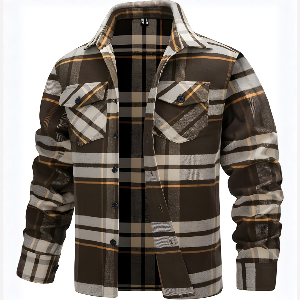 Chemise Flanelle Carree pour Homme