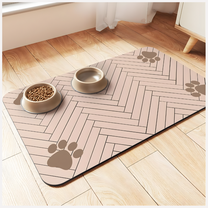 Tapis de Nourriture pour Animaux - Tapis Absorbant pour Bol de Nourriture et d'Eau