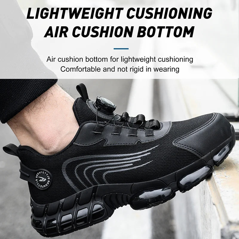 Chaussures de travail à lacets conçues pour l'équilibre pour hommes