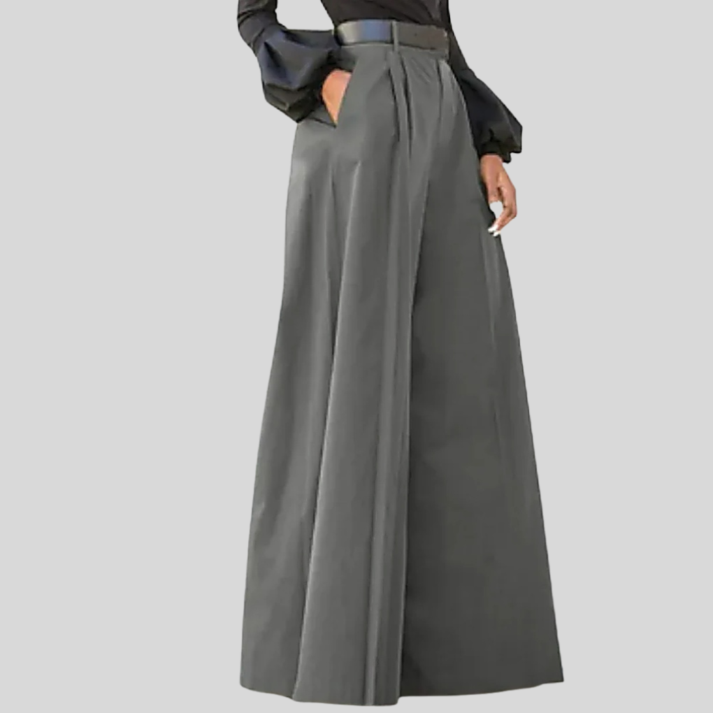 Pantalons Femme à Jambe Large – Style Sans Effort avec Flux Moderne