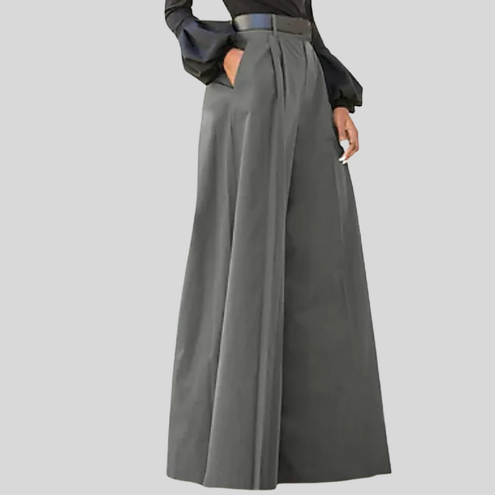 Pantalons Femme à Jambe Large – Style Sans Effort avec Flux Moderne