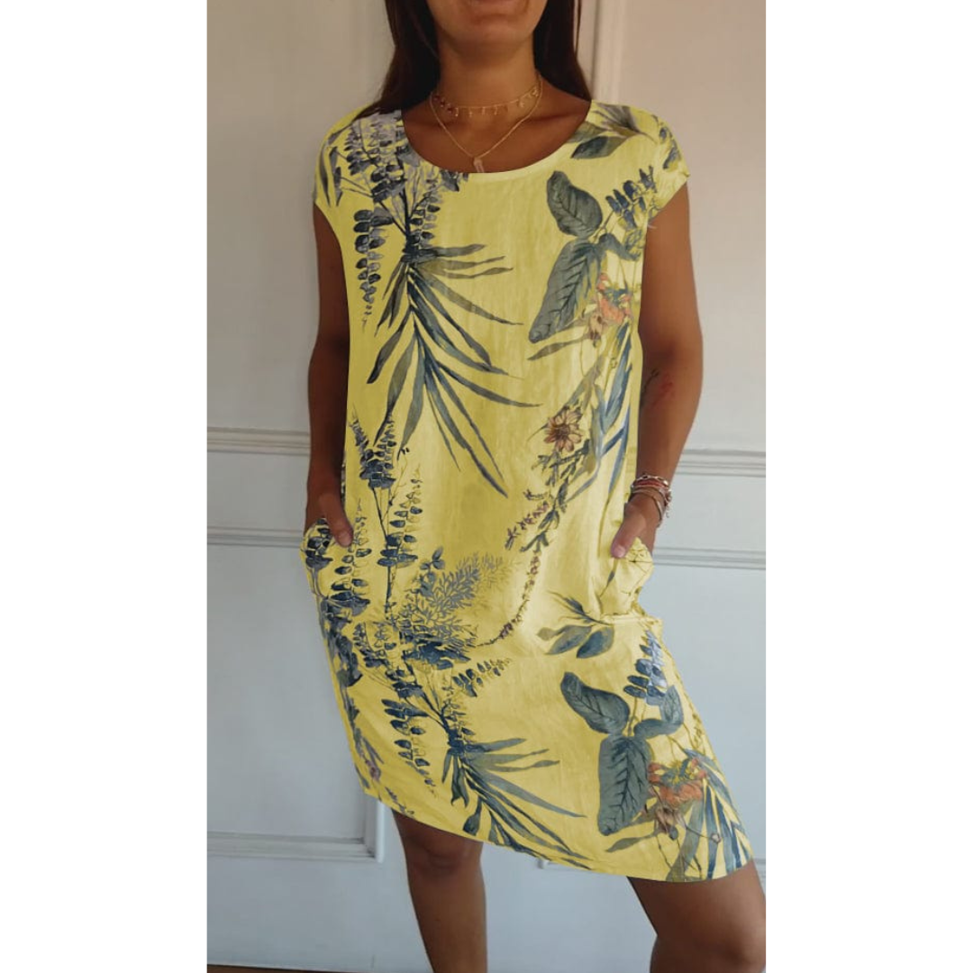 Robe Confortable Col Rond
