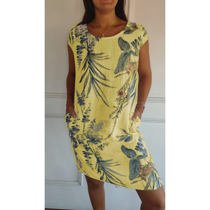Robe Confortable Col Rond