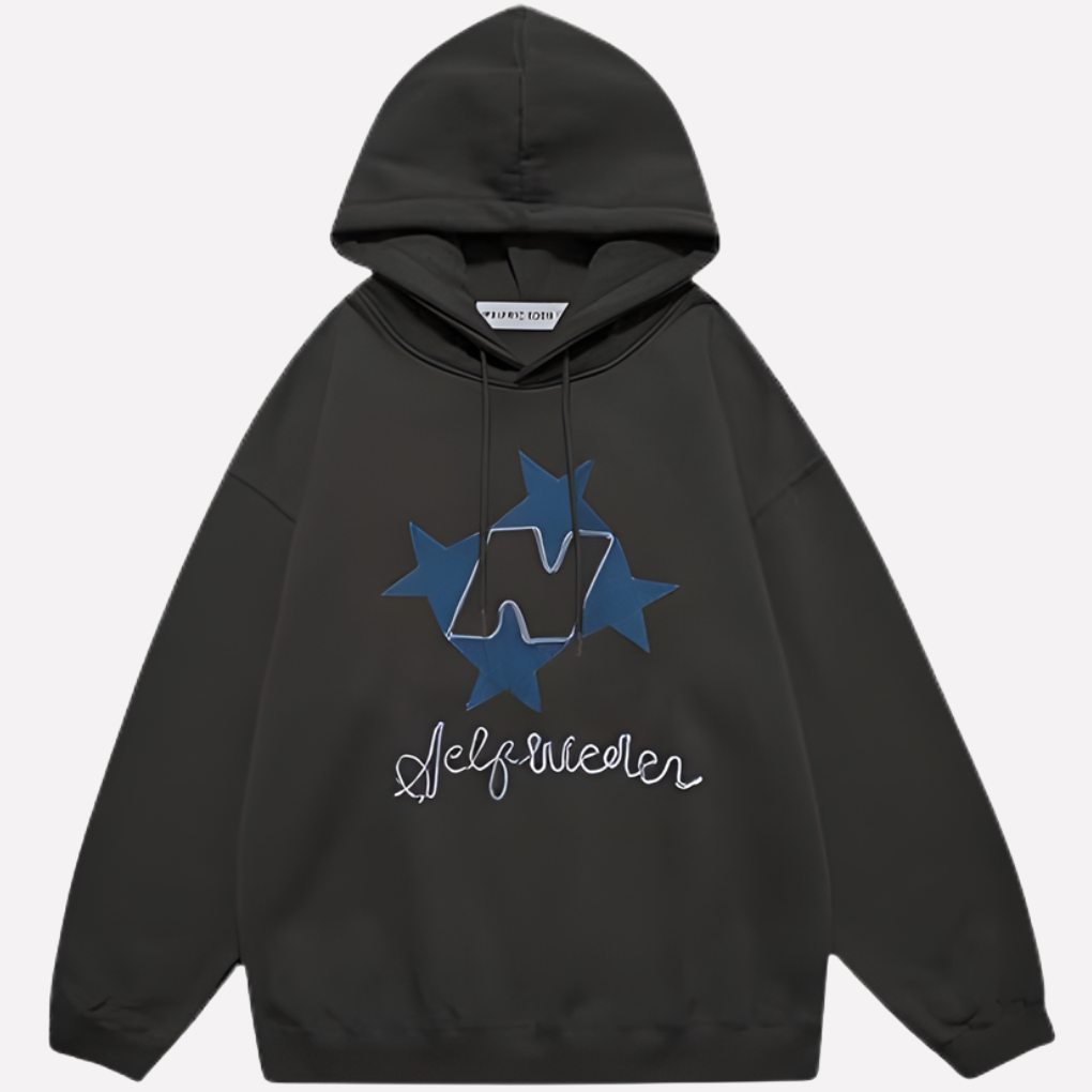 Sweat à Capuche Graphique Oversize Femme