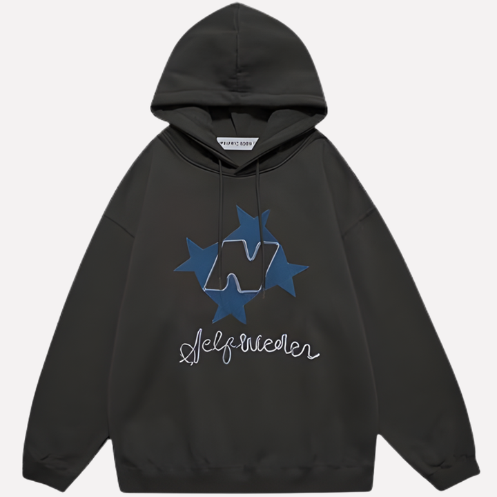 Sweat à Capuche Graphique Oversize Femme