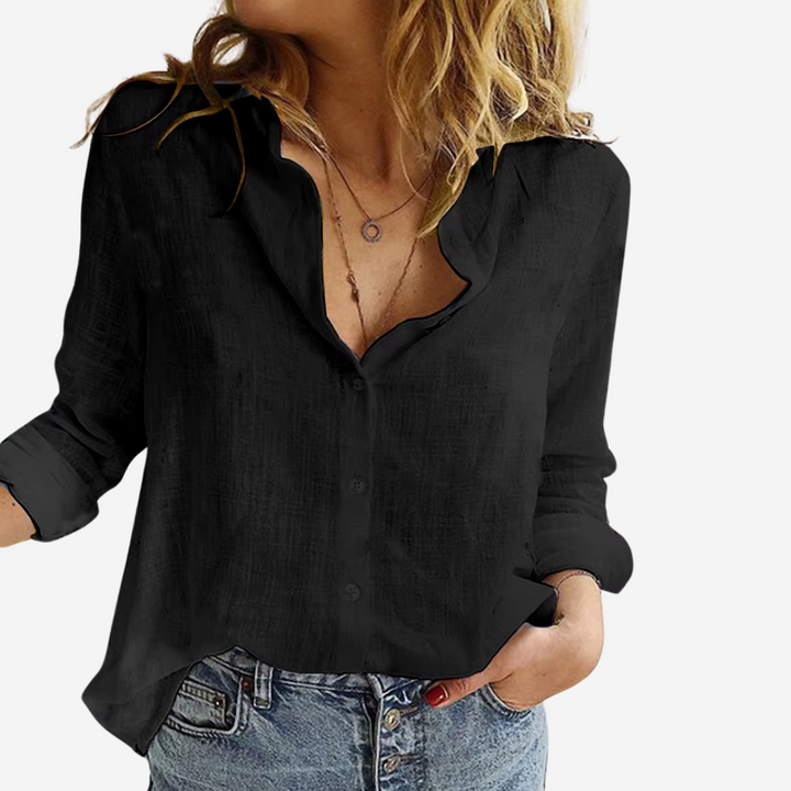 Femke – Blouse en lin pour femmes