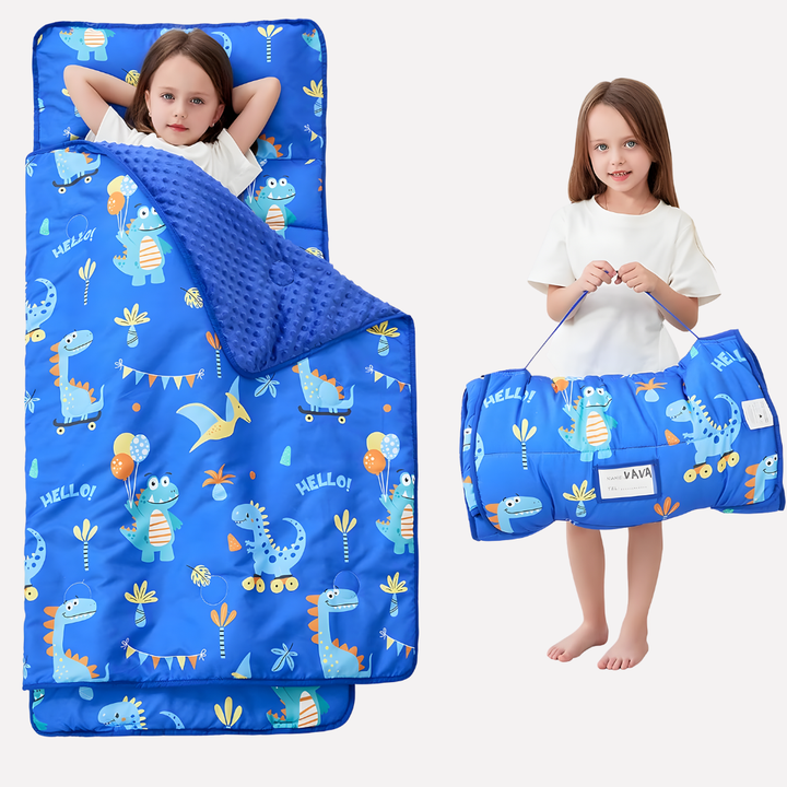 Tapis de Sieste pour Enfant avec Oreiller et Couverture
