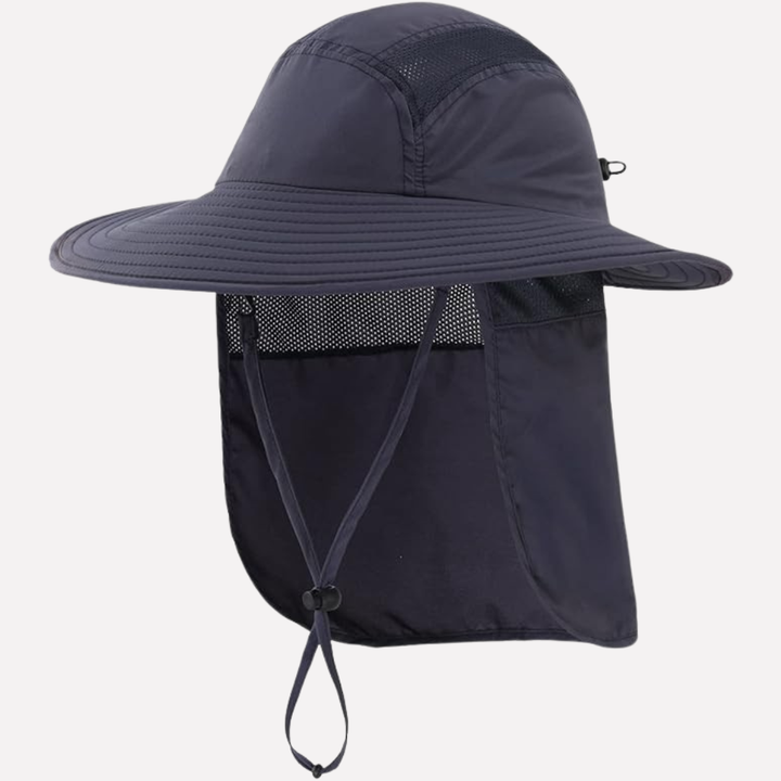 Chapeau de pêche avec flap pour protection extérieure