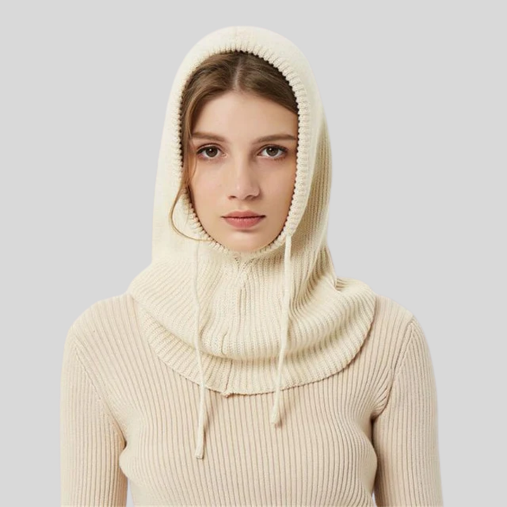 Chaleur de cou à capuche tricotée pour l'hiver