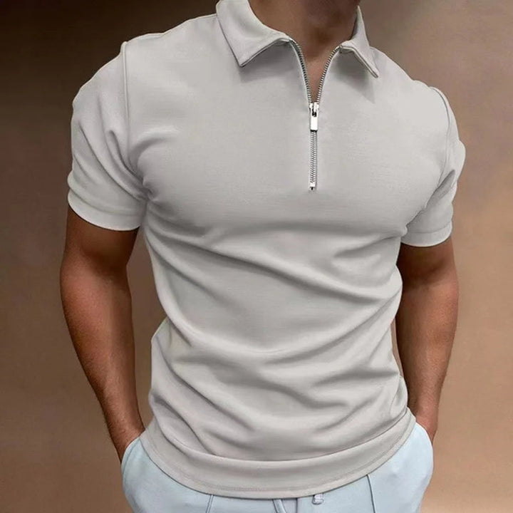 Polo avec Col Zip Modernité Sophistiquée Rencontre Confort Quotidien