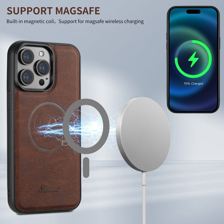 Coque de Téléphone Luxueuse avec Support de Carte