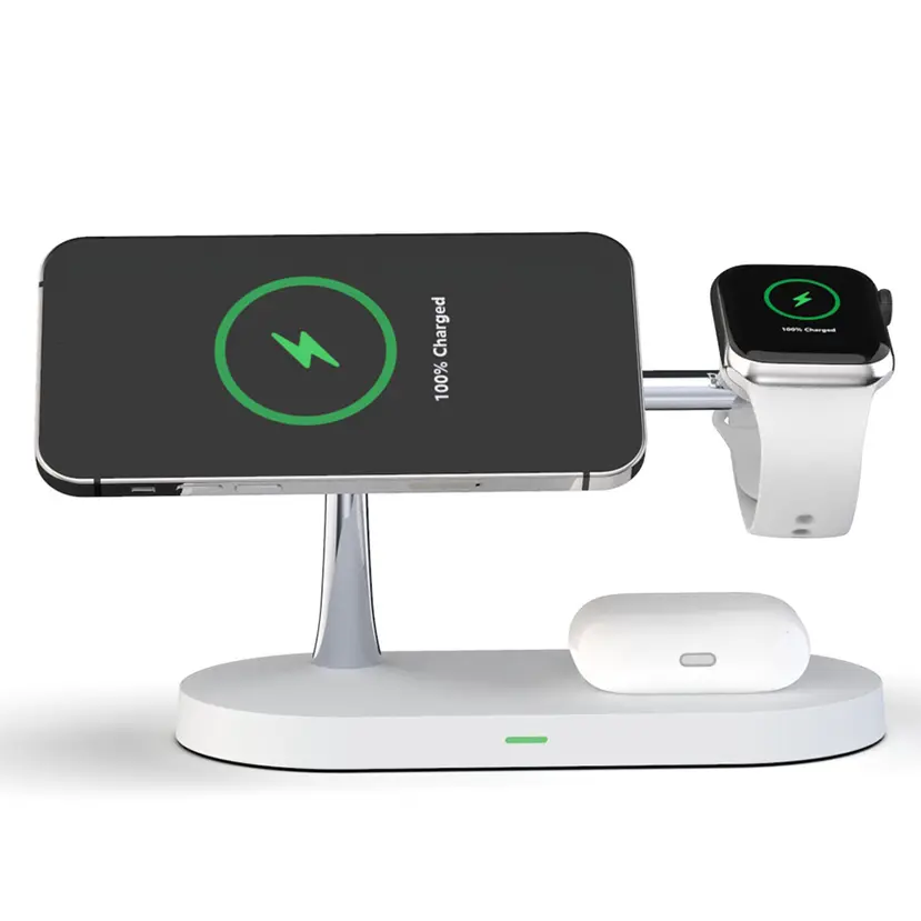 PowerBoost - Station de Charge 3-en-1 Sans Fil pour Recharge Rapide et Sécurisée