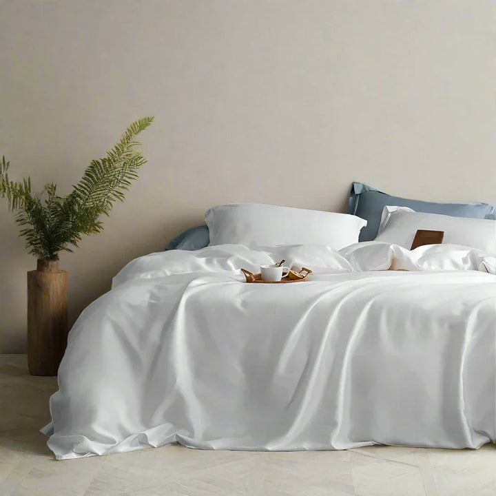 Ornamy - Housse de Couette en Coton Doux pour un Confort Optimal