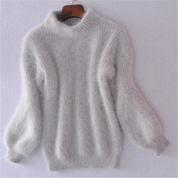 Pull Col Roulé en Mohair