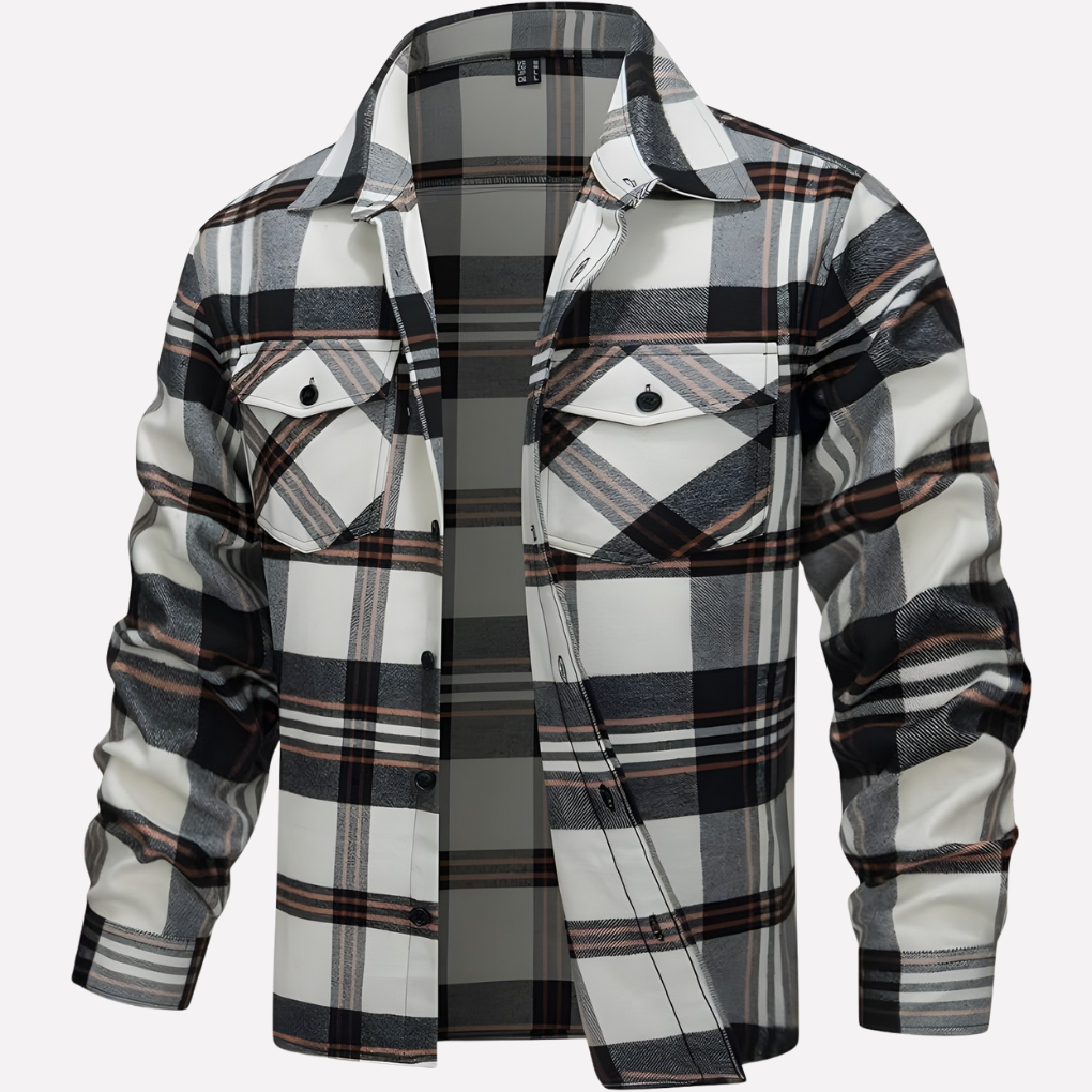 Chemise Flanelle Carree pour Homme