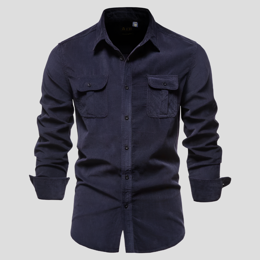 Chemise en Corduroy pour Hommes Texture Intemporelle Confort au Quotidien