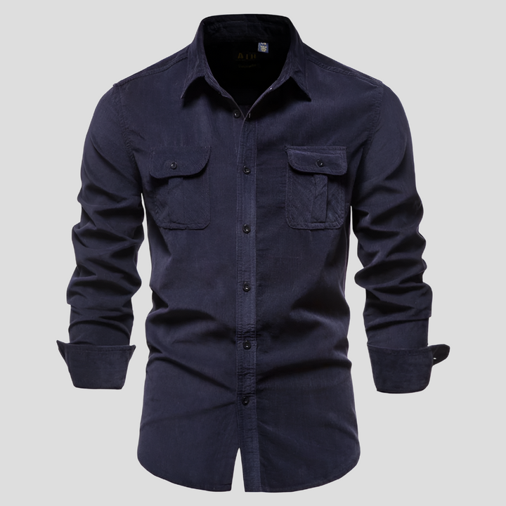 Chemise en Corduroy pour Hommes Texture Intemporelle Confort au Quotidien