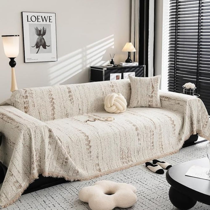 Housse de Sofa Almond Crest Confort Élégant pour Votre Espace de Vie