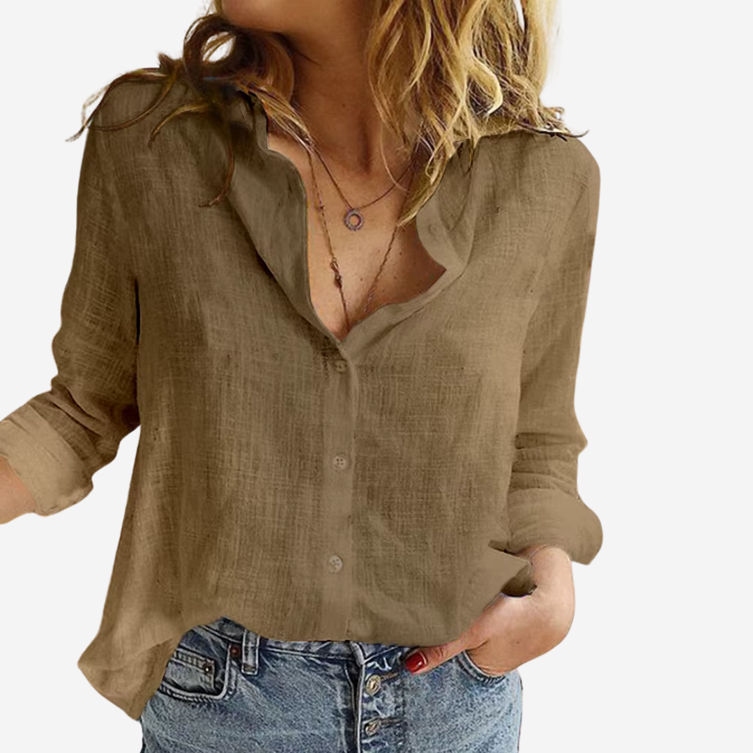 Femke – Blouse en lin pour femmes
