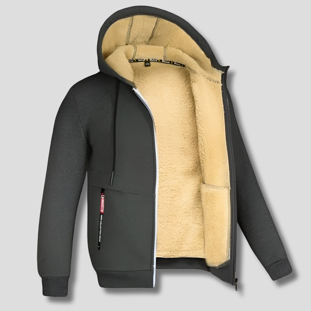 Pull Fleece pour Homme avec Doublure en Fourrure