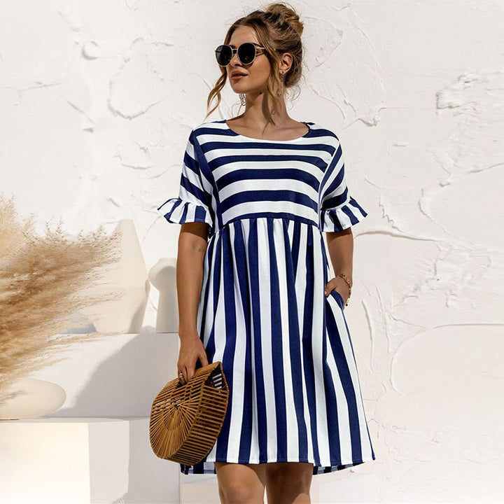Robe Maxi Élégante avec Manches Longues