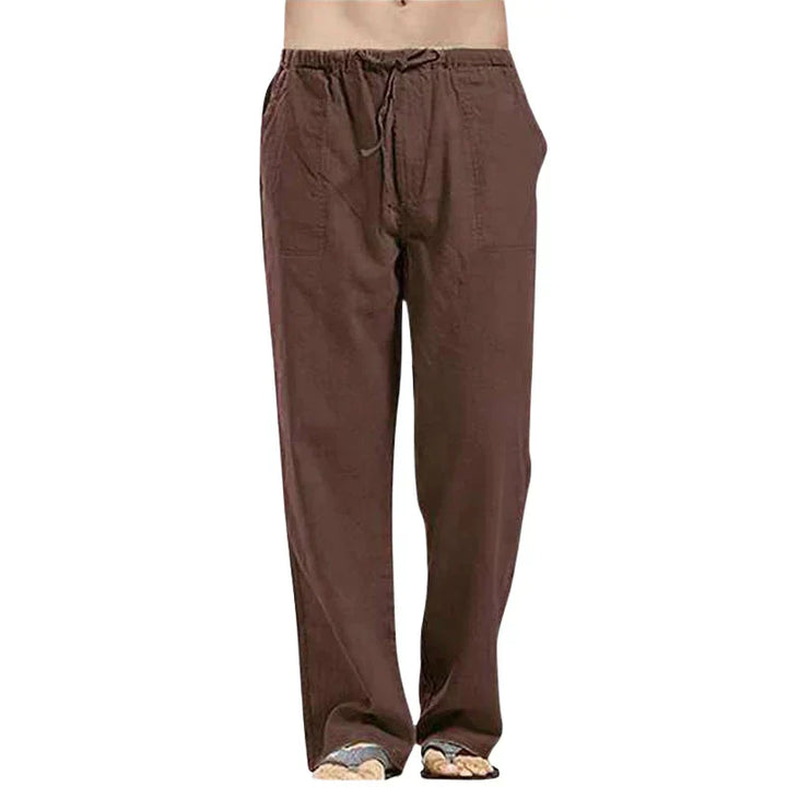 Ralph – Pantalons en lin respirant pour hommes avec ajustement surdimensionné
