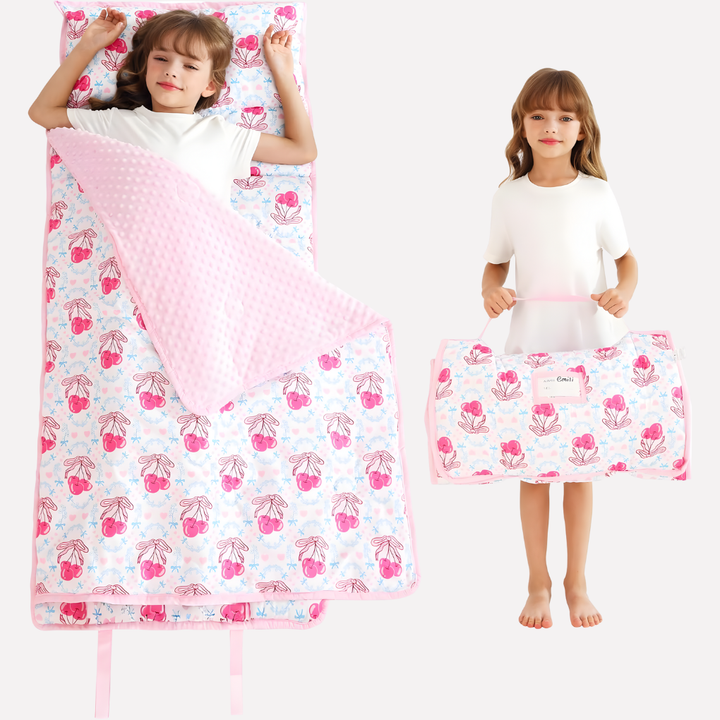 Tapis de Sieste pour Enfant avec Oreiller et Couverture