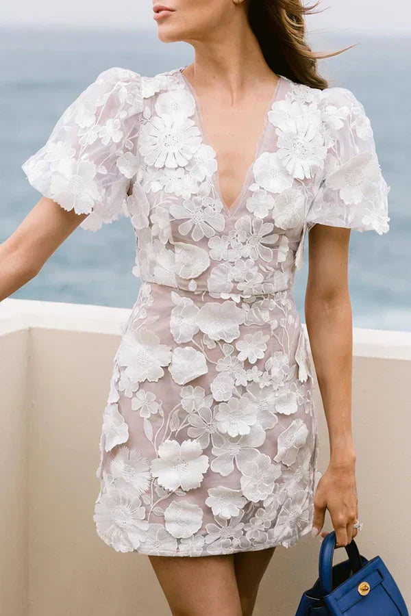 Robe Mini Florale Femme
