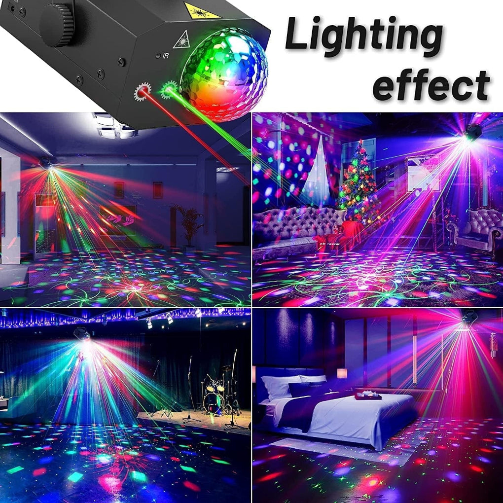 Lumière Disco Laser 2-en-1