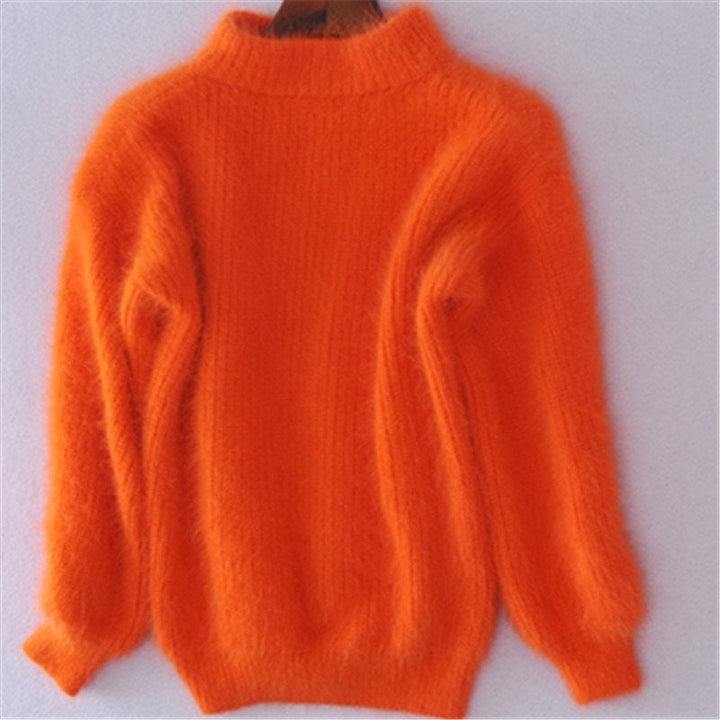 Pull Col Roulé en Mohair