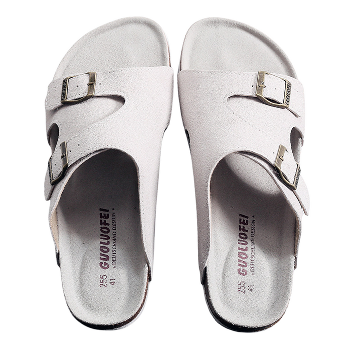 ConfortStyle - Sandales en cuir pour hommes, confort ultime et style moderne