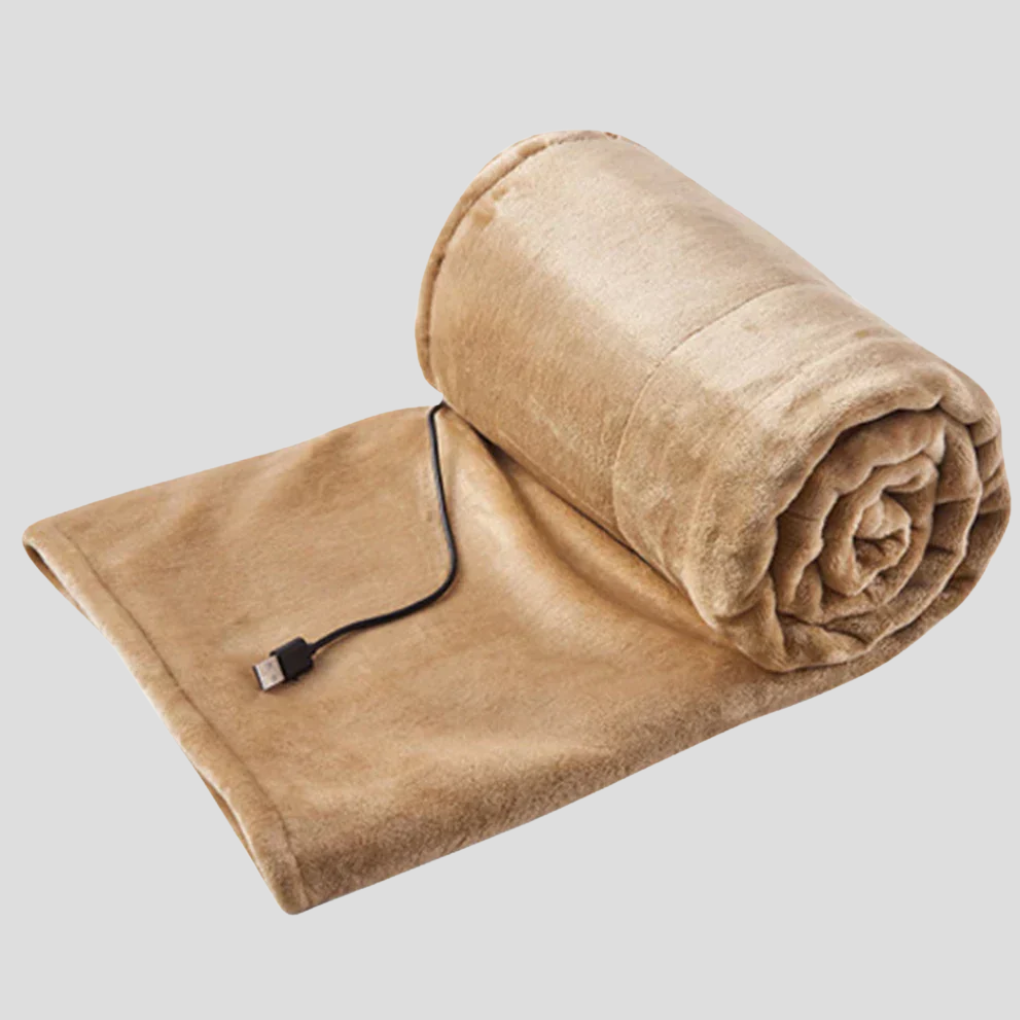 Couverture chaude et confortable alimentée par USB