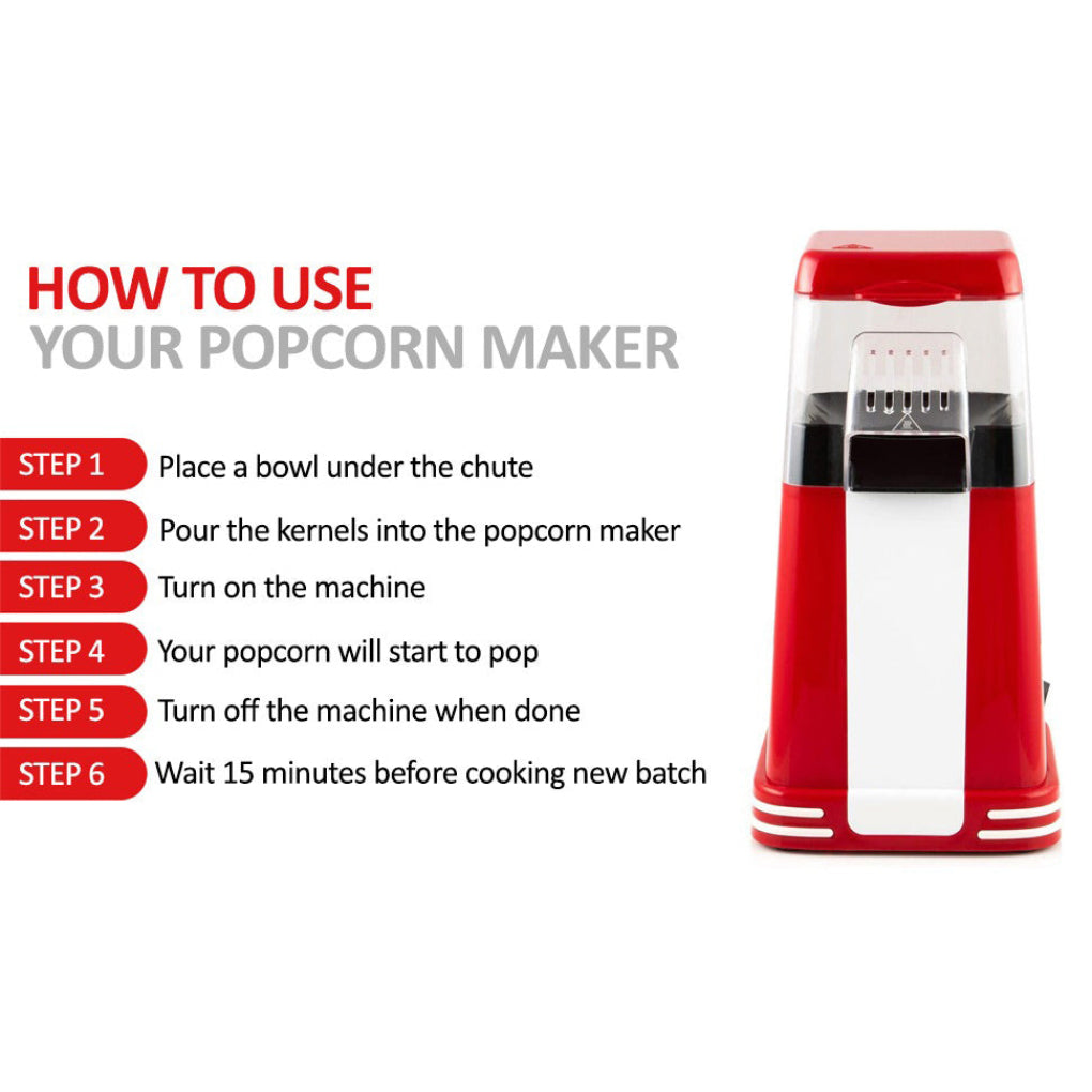 Machine à Popcorn Électrique 1200W