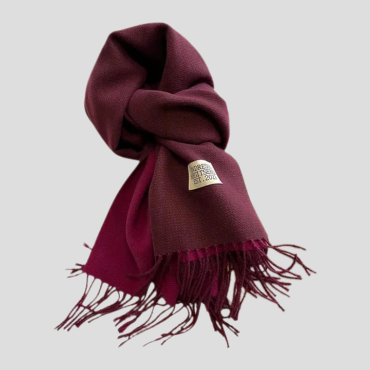 Écharpe en laine style hivernal classique