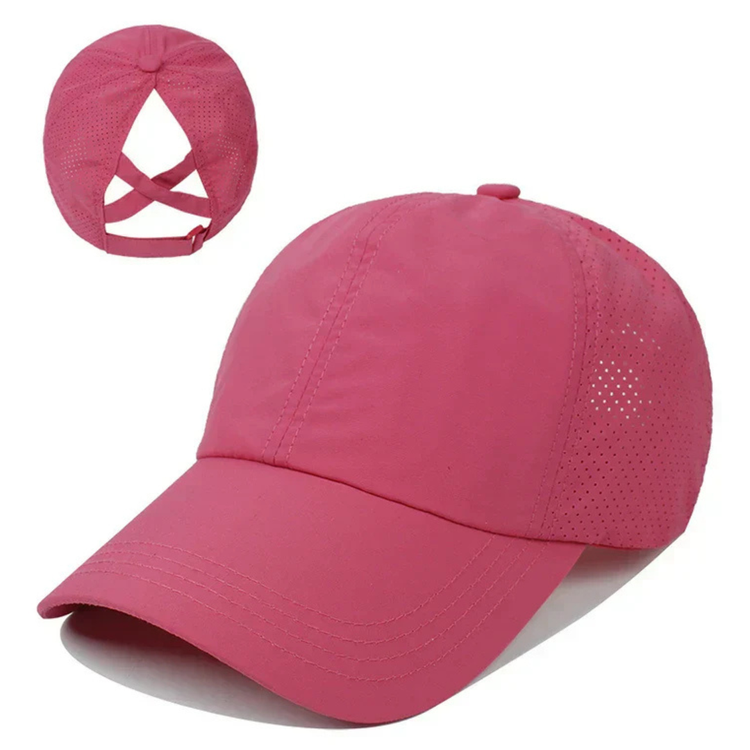 Casquette de baseball sport en maille unisexe respirante avec ajustement réglable
