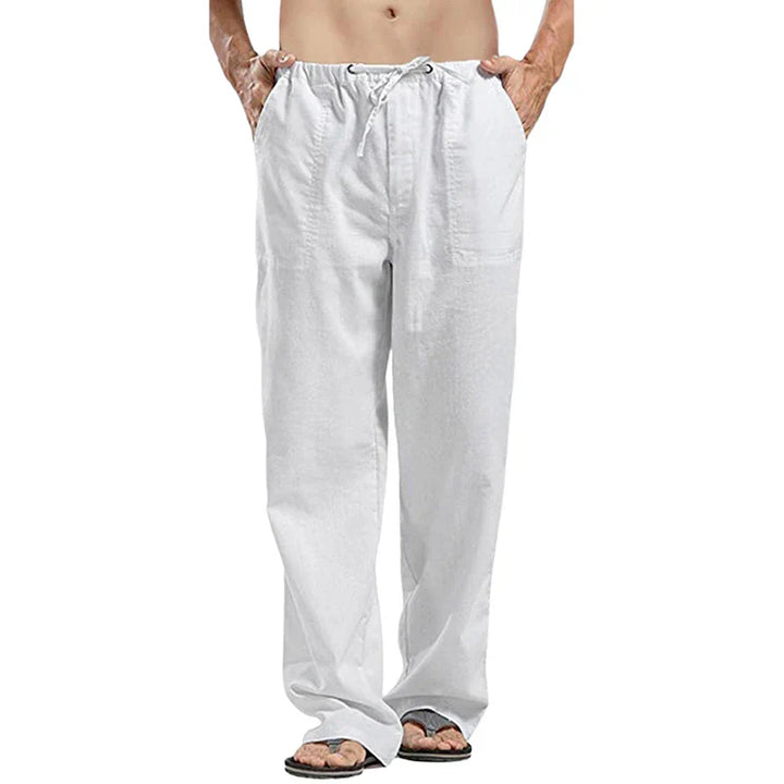 Ralph – Pantalons en lin respirant pour hommes avec ajustement surdimensionné