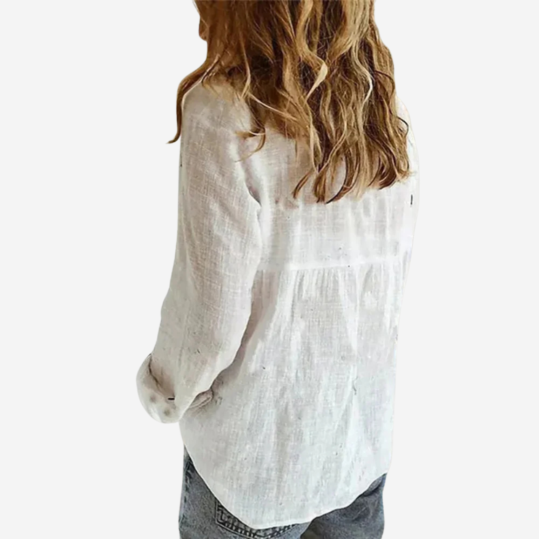 Femke – Blouse en lin pour femmes