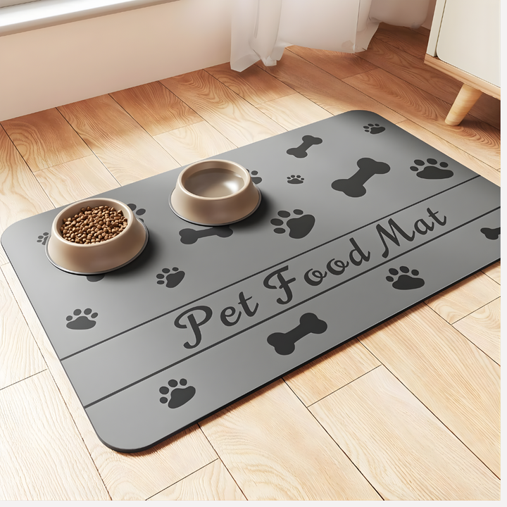 Tapis de Nourriture pour Animaux - Tapis Absorbant pour Bol de Nourriture et d'Eau