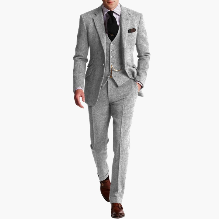 Ensemble de Costume Formel pour Homme avec Veste et Gilet