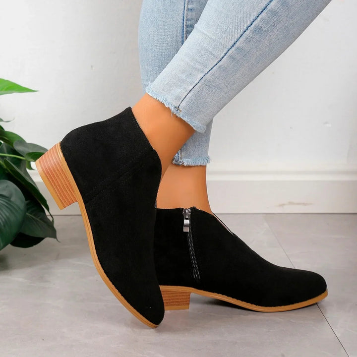 Bottes Cheville Suede Chic pour Femme